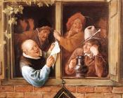 Rhetoricians at a Window - 扬·斯蒂恩